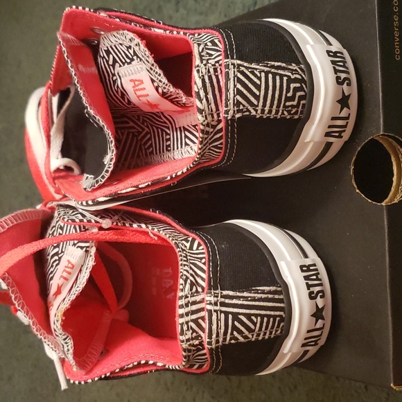 NIB Converse CT Double Up Black/Neon Pink fits Reg shoe size 5.5 to 6 - Picture 4 of 5